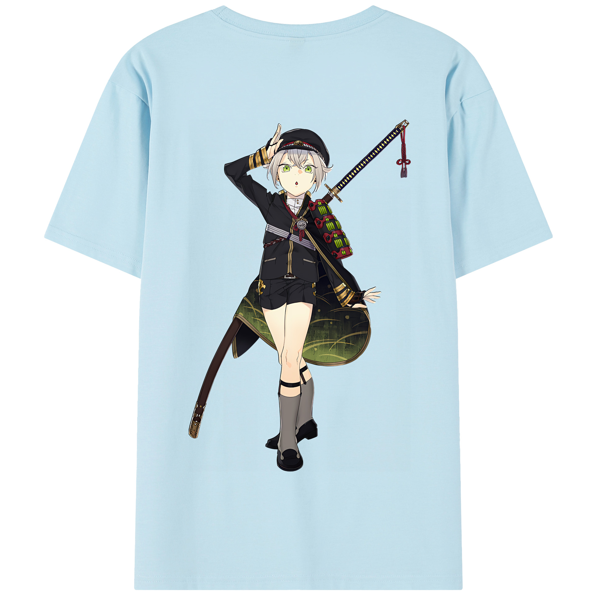 （画像用） 刀剣乱舞 Touken Ranbu 綿100％半袖Tシャツ（背面プリント）